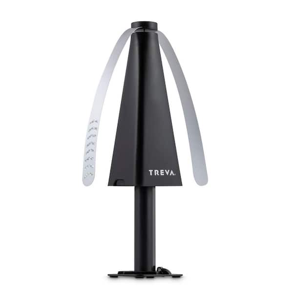 TREVA Telescoping Bug Fan Black battery operated FD15002 - The Home Depot