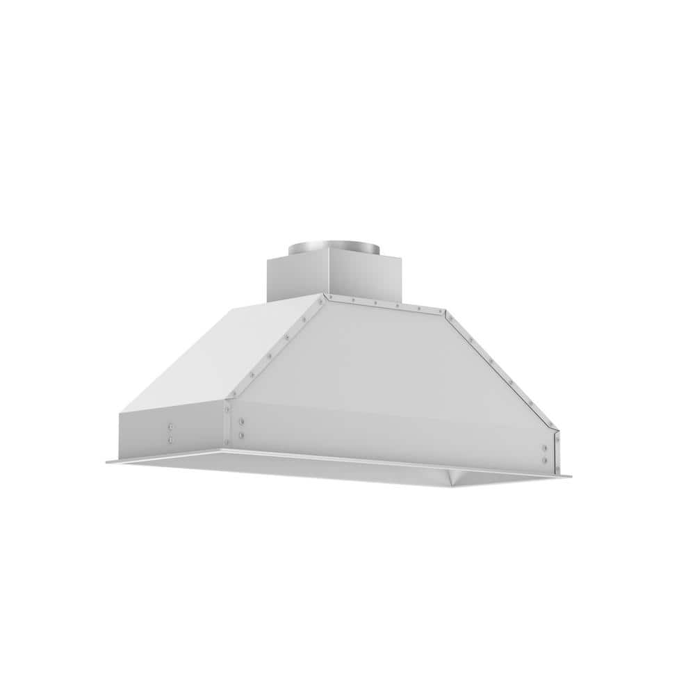 40 in. 400 CFM Ducted Range Hood Insert with Remote Blower in Stainless Steel -  ZLINE Kitchen and Bath, 695-RS-40-400