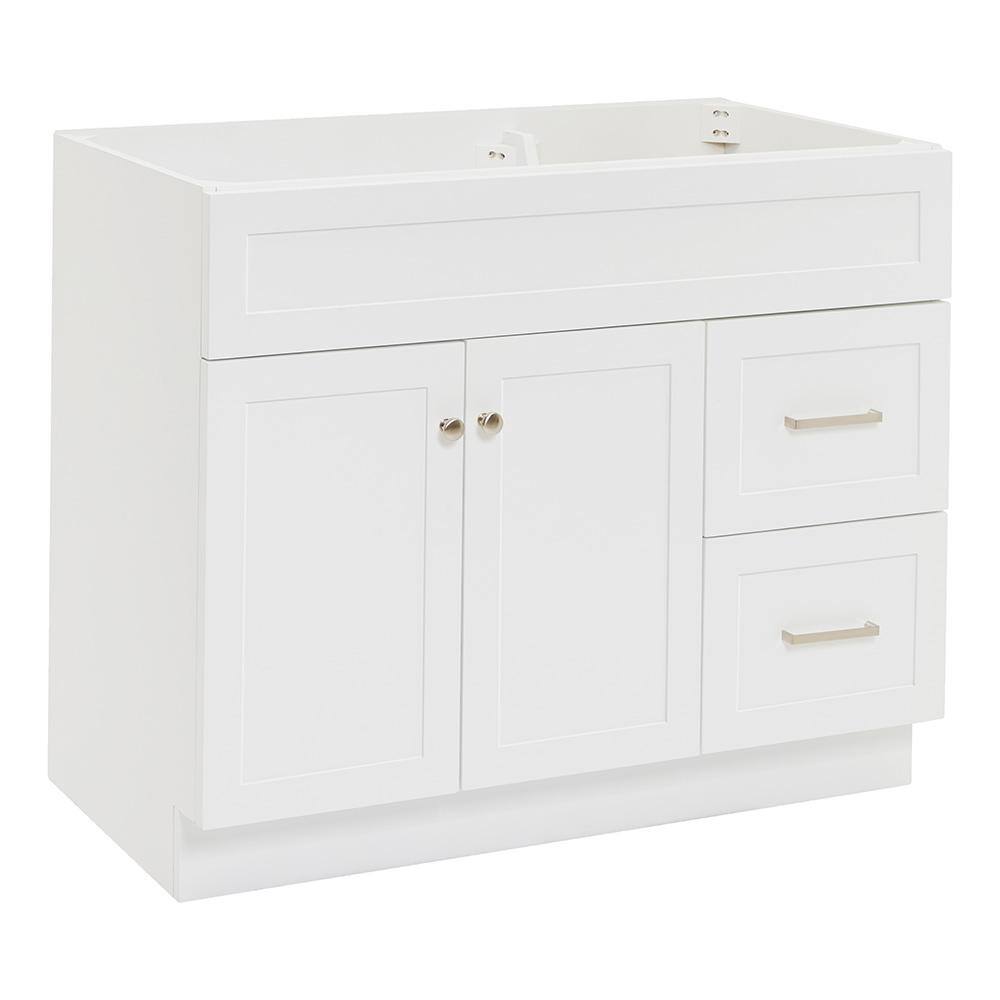 ARIEL Hamlet 42 in. W x 21.5 in. D x 34.5 in. H Freestanding Bath Vanity Cabinet without Top in ...