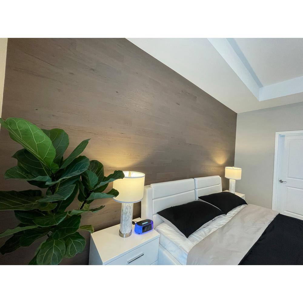Slate Gray Oak Peel and Stick Wall Planks