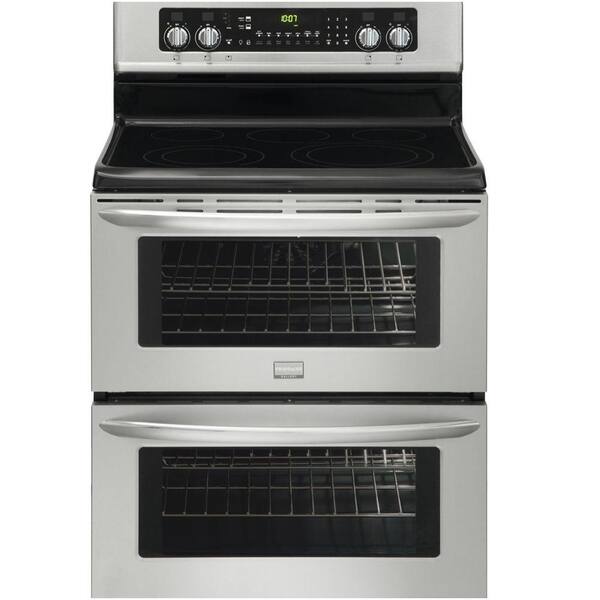 Frigidaire 30 in. 7.0 cu. ft. Double Oven Electric Range with Self-Cleaning Convection Oven in Stainless Steel