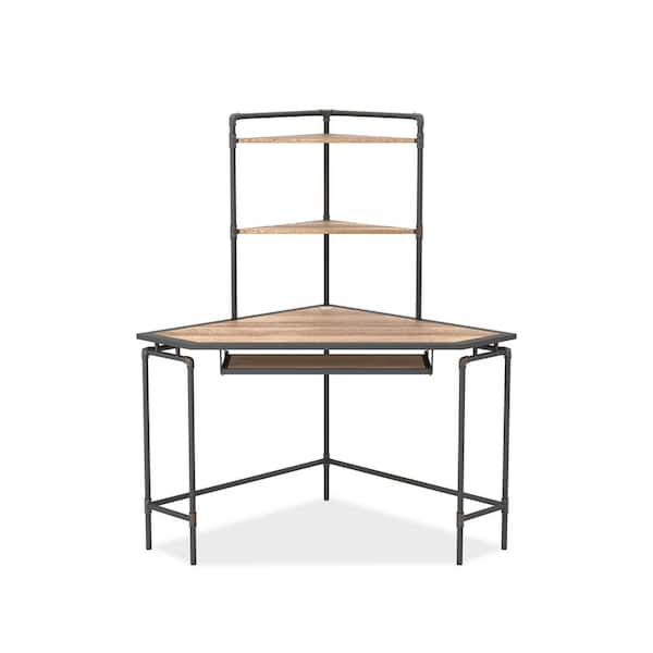 Furniture of America 51 in. Light Copper and Sand Black