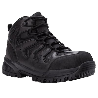 Men's Waterproof 4-1/2 in. Sentry Work Boots - Soft Toe - Puncture Resistant - Black Size 10.5 XW (3E)