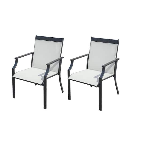 moda furnishings Cellin Iron Outdoor Dining Chair Set of 2