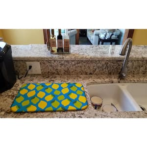 14 in. x 21 in. Lemons and Limes Dish Drying Mat
