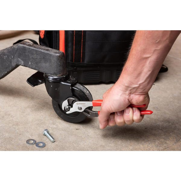 8 in. V-Jaw Tongue and Groove Pliers with Dipped Handle