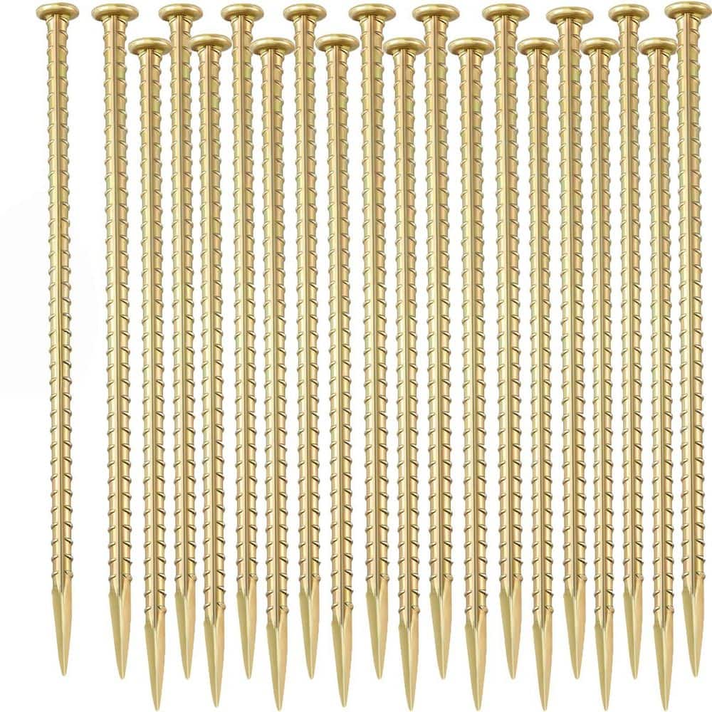 20-Pack 1/2 in. x 16 in. T-Shape Rebar Stakes, Galvanized Steel Ground Anchors, Anchoring Spikes for Tent price history on PriceWatchPro