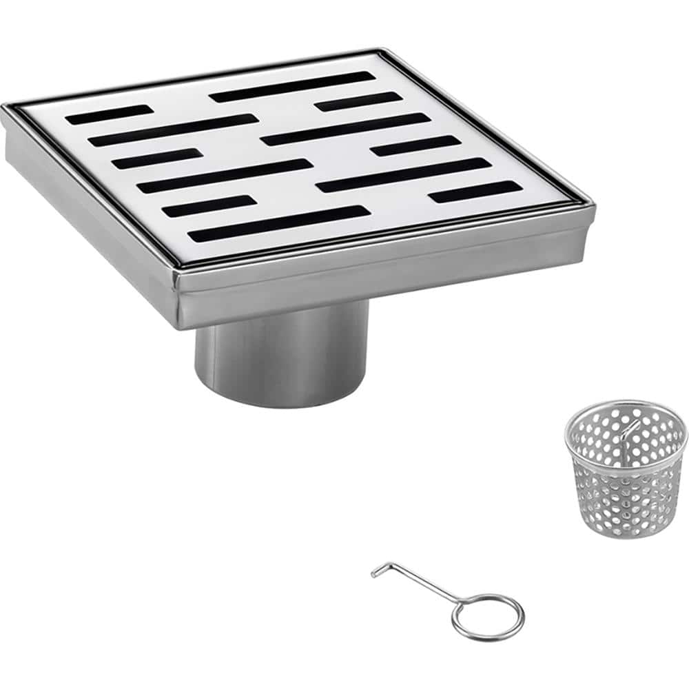 6 in. Square Stainless Steel Drain Shower - Slot Pattern price history on PriceWatchPro