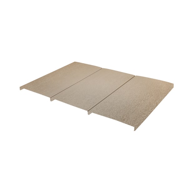 Deck-Top 8 ft. x 1/2 in. x 5-1/2 in. Beachwood Sand PVC Decking Board Covers for Composite and Wood Patio Decks (10-Pack)