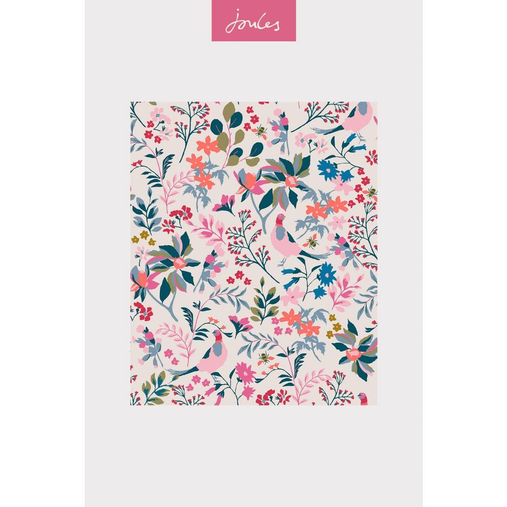 Floral Antique Crème Wallpaper with Birds and Bees Design