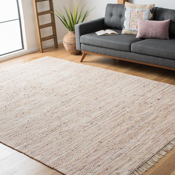 Montauk Beige 9 ft. x 12 ft. Interlaced Area Rug