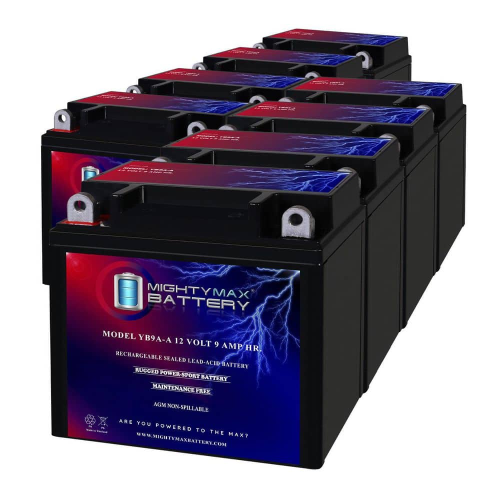 YB9A-A 12-Volt 9AH 130 CCA Replacement Battery compatible with Honda YB9A-A Quad ATV - 8 Pack price history on PriceWatchPro