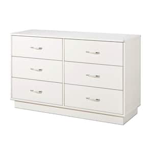 Logik 6-Drawer Pure White Dresser
