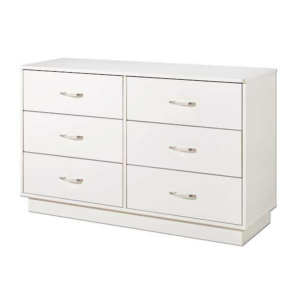 South Shore Logik 6-Drawer Pure White Dresser