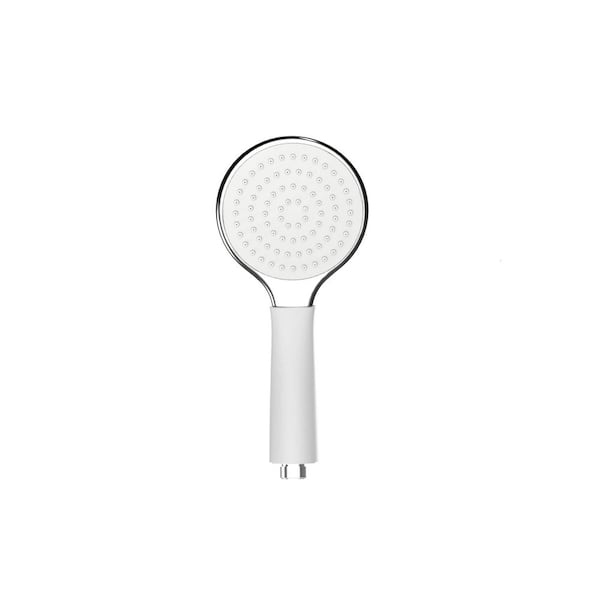 Unbranded Wide Colorful Handheld Shower Head with Siliconer Grip 6 Colors (White)