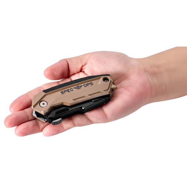 SPEC OPS Safety Knife Box Cutter with Self-Retracting Blade, Includes  Holster & Lanyard SPEC-K4-SAFE - The Home Depot