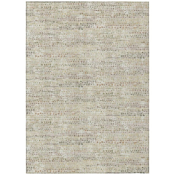 Chantille Machine Washable Indoor/Outdoor Abstract ACN2641 Ivory 10 ft. x 14 ft. Area Rug