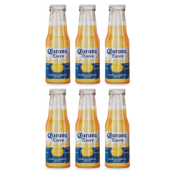 Polygroup Corona Beer 68.5 in. x 22 in. Multi-Color Bottle Inflatable Pool Float Mats (6-Pack)