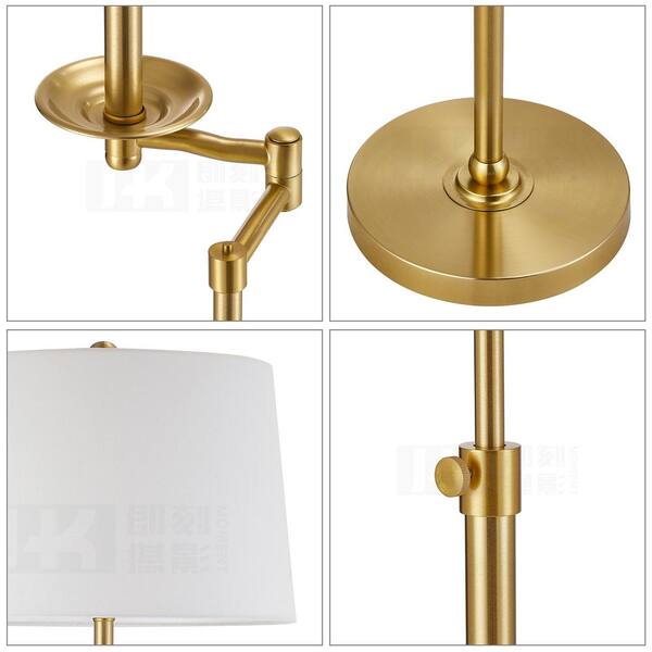KAWOTI 64.5 in. Antique Brass Height Adjustable Swing Arm KAWOTI 64.5 in. Antique Brass Height Adjustable Swing Arm