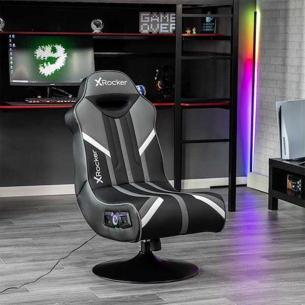 X Rocker Pro Series Pedestal Wireless 2.1 Gaming Chair Rocker, Black