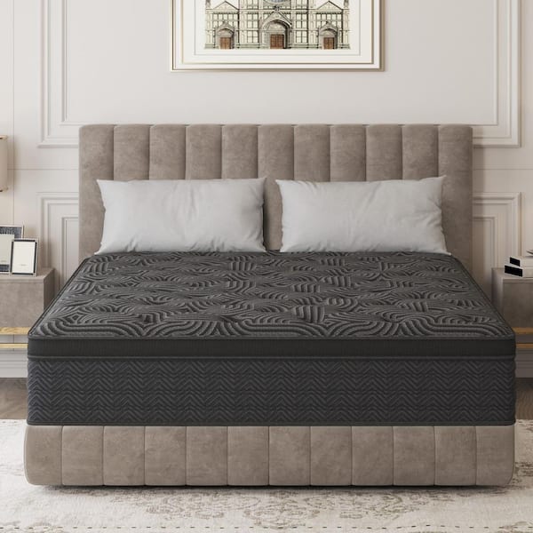 Full Size Medium Firm Hybrid Cooling Gel Memory Foam Mattress 9 in. Bed-in-a-Box Mattress with Edge Support