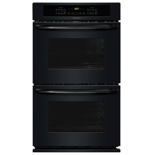 Frigidaire 30 in. Double Electric Wall Oven Self-Cleaning in Black