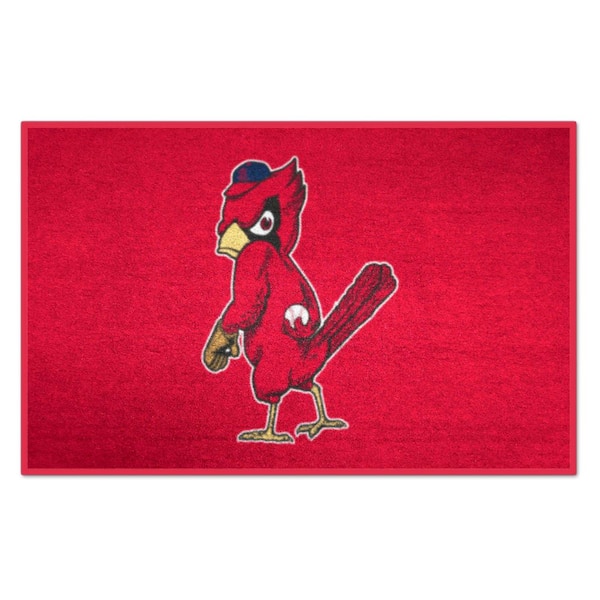 FANMATS St. Louis Cardinals Red 1 ft. 7 in. x 2 ft. 6 in. Starter Area Rug