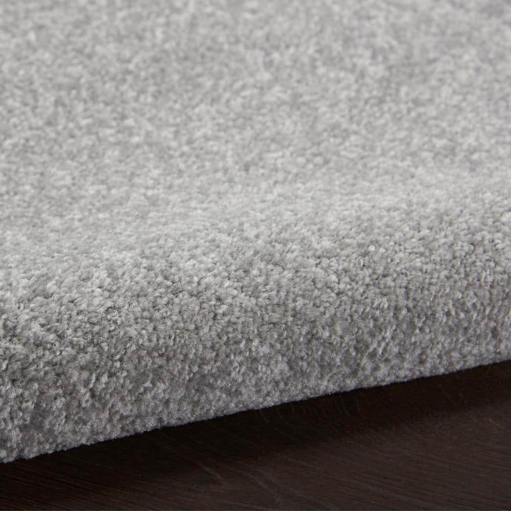 Silver Grey 2'2" x 20' Power-Loomed Runner Rug