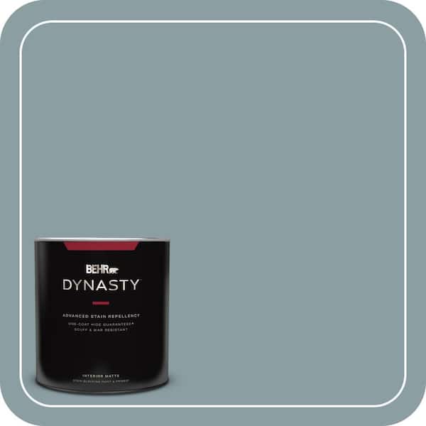 BEHR DYNASTY 1 qt. #ECC-65-3 Teal Wave Matte Interior Stain-Blocking Paint and Primer
