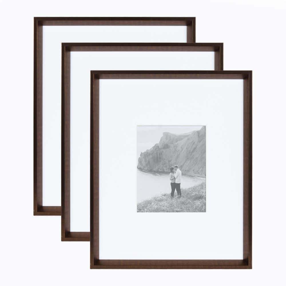 Bronze Polystyrene 16x20 Wall Photo Frame Set of 3