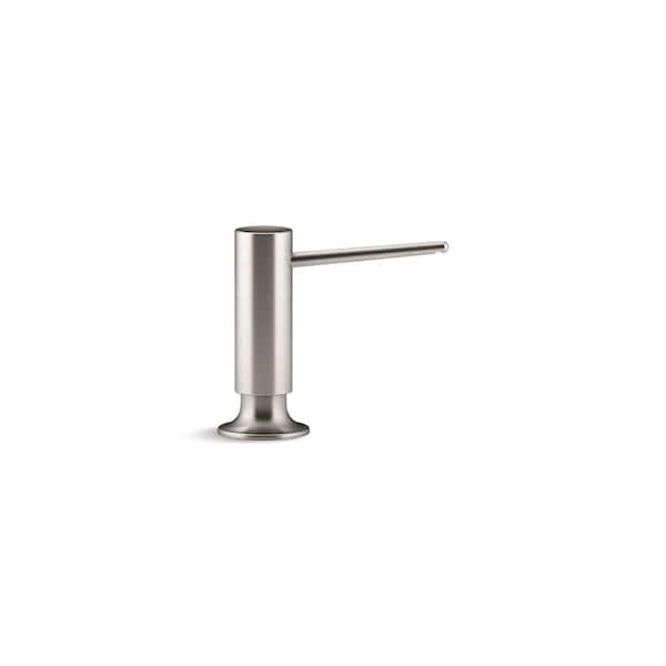 KOHLER Single-Hole Soap/Lotion Dispenser with Contemporary Design in Vibrant Stainless