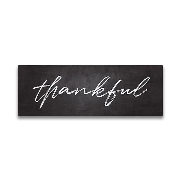 Unbranded "Thankful" by WGI Gallery Unframed Thanksgiving Art Print 7 in. x 20 in.