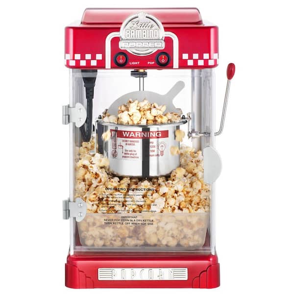 GREAT NORTHERN Little Bambino 2.5 oz. Red Countertop Popcorn Machine  HWD630237 - The Home Depot