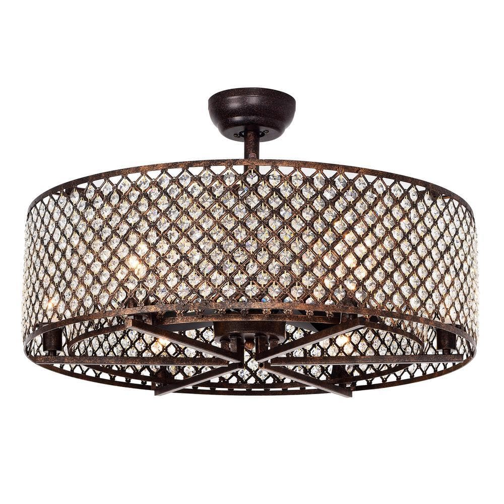 Warehouse of Tiffany Miyaka 29 in. Indoor Rustic Bronze Ceiling