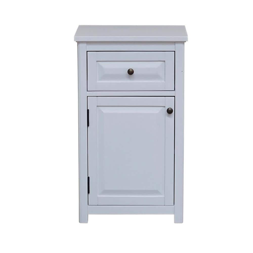 Dorset 17cm very slim narrow white bathroom storage furnitue with 4 drawers