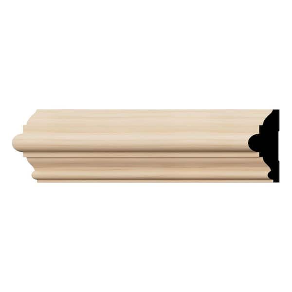 Ekena Millwork WM300 1.06 in. D x 3 in. W x 96 in. L Wood (Alder) Chair Rail Molding