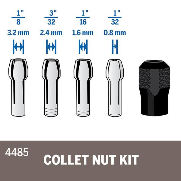 TMAX 10-Piece 1/32 Rotary Tool Collet Bit Set – 71212 – Compatible With Dremel #483