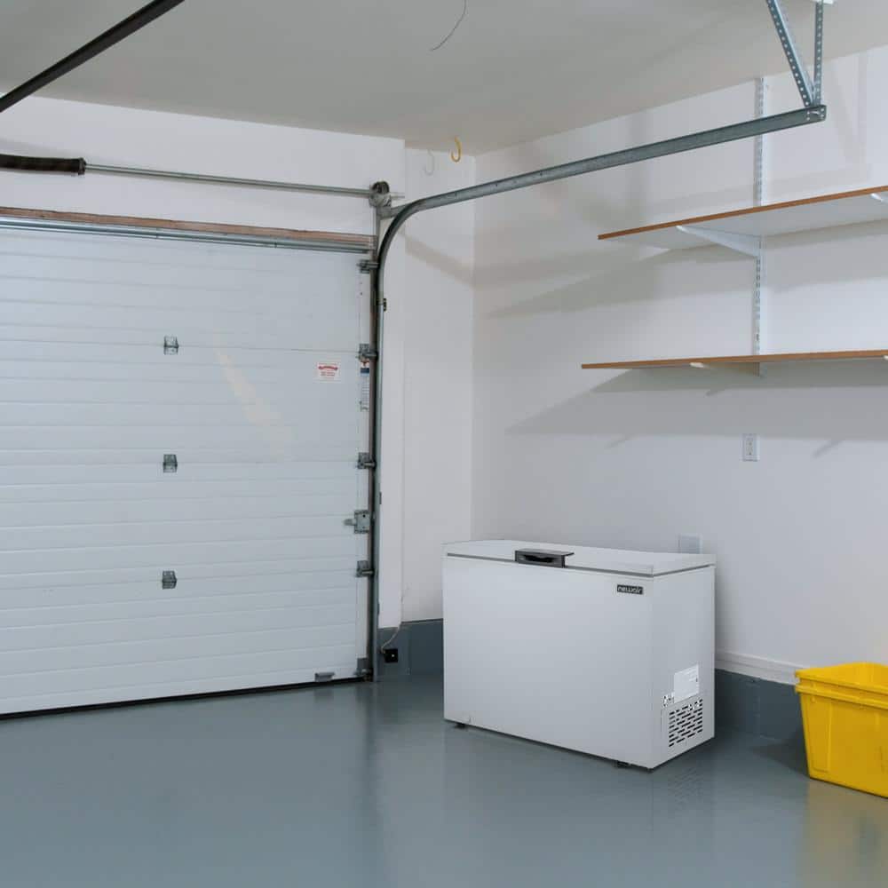 Cool Gray Compact Chest Freezer with Digital Controls