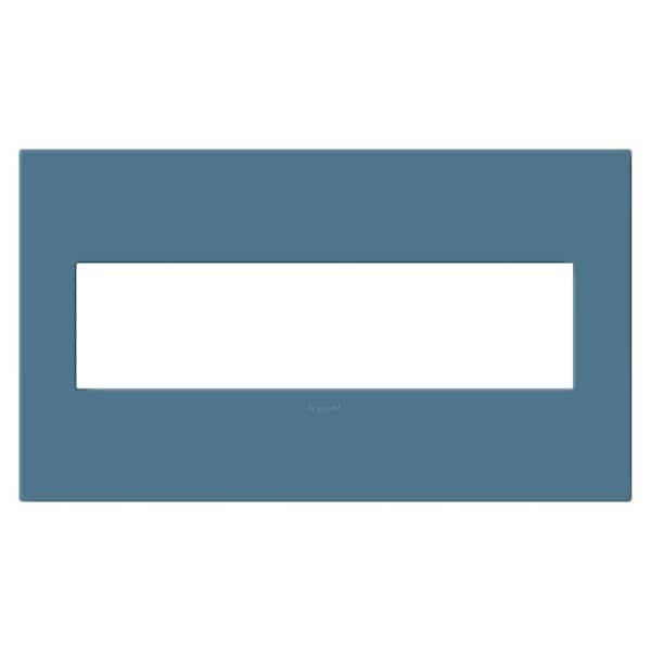 Legrand adorne 4-Gang Decorator/Rocker Plastic Wall Plate with Microban Protection, Mystic