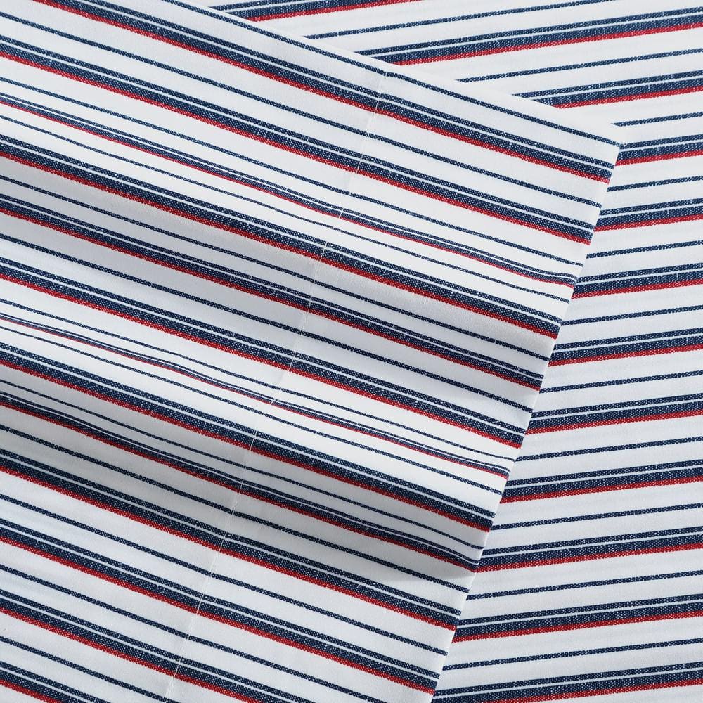 Bali Bliss Twin Deep Pocket Striped Microfiber Sheet Set