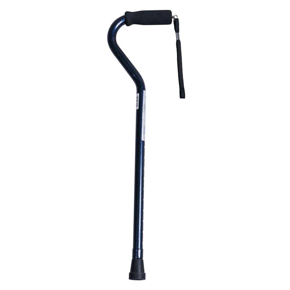 Medline Offset Handle Aluminum Cane in Blue Ice MDS86420BH The Home Depot