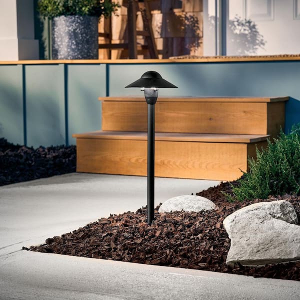 18 in. Textured Black Outdoor Landscape Fixture Mounting Stem (1-Pack)