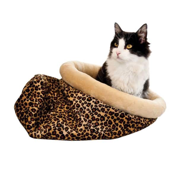 K&H Pet Products Kitty Sack Medium Zebra Self Warming Cat Bed