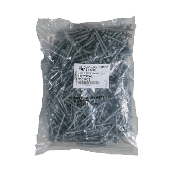 Metal Sales MS 1-1/2 in. #10 Galvanized Metal WoodScrew