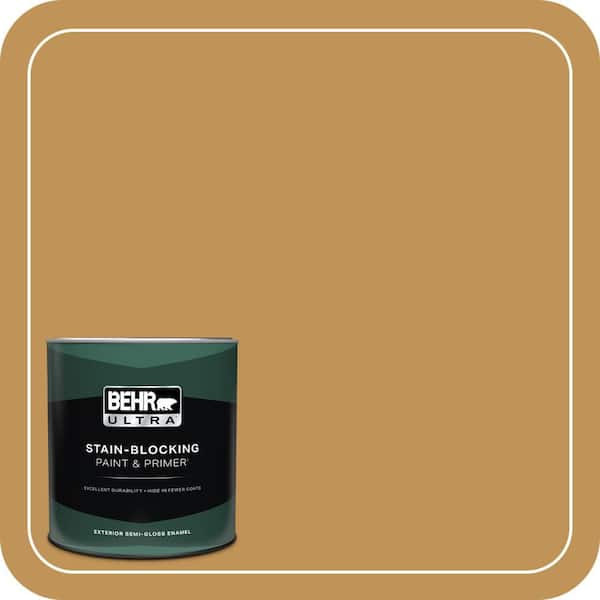 BEHR ULTRA 1 qt. #T12-5 Lone Star Semi-Gloss Enamel Exterior Paint & Primer