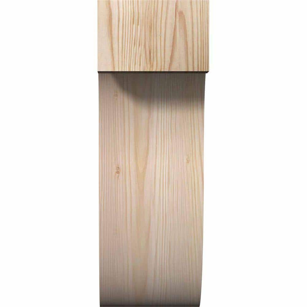 16" Smooth Douglas Fir Rustic Wood Corbel