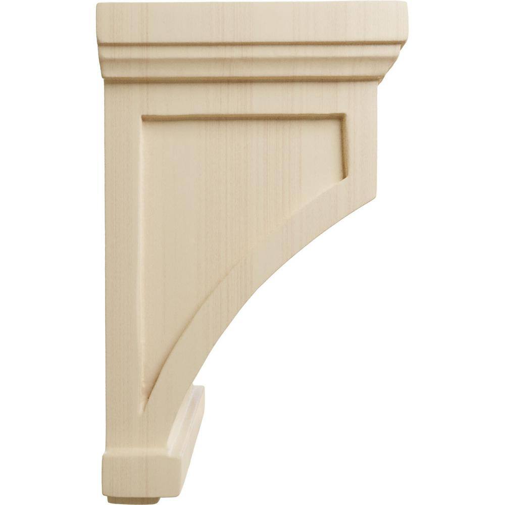 Fluted Rubberwood 7" Decorative Corbel