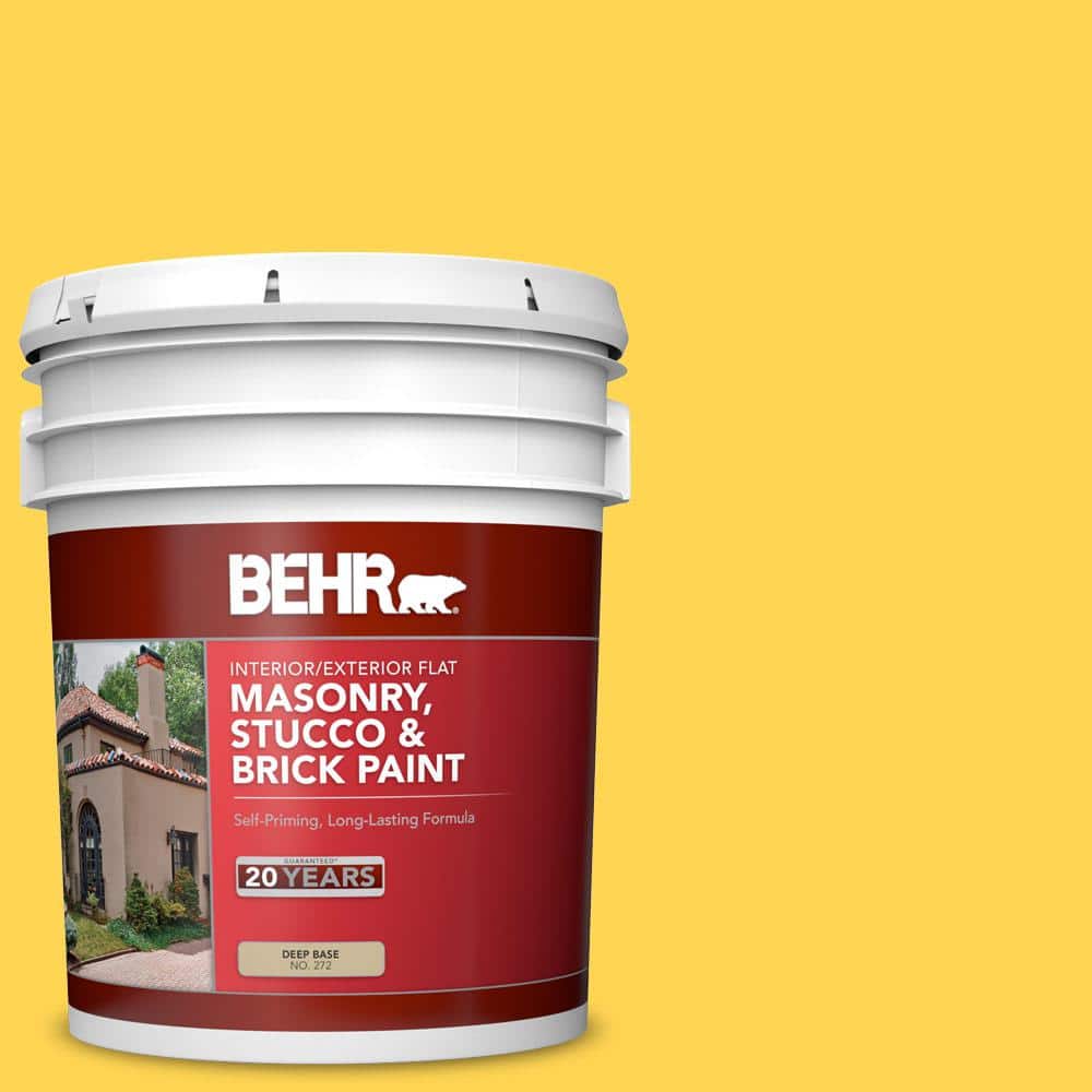 5 gal. #P300-6 Buzz-in Flat Interior/Exterior Masonry, Stucco and Brick Pai