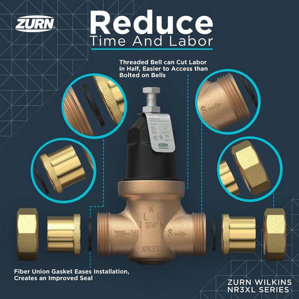 Zurn Wilkins RK34NR3XL Complete 3/4" Pressure Reducing Valve Repair