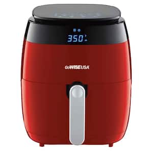 5 Qt. Red Air Fryer with Duo Touchscreen Display